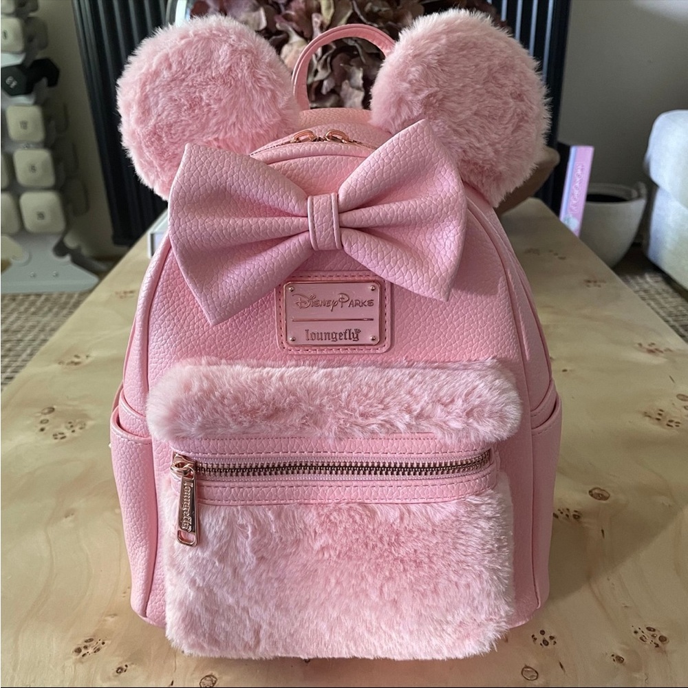 Disney Parks Loungefly Piglet Pink Minnie Mouse Mini Backpack